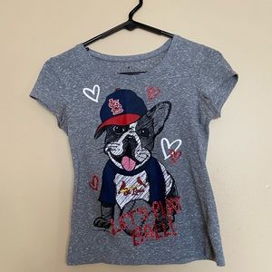 girls cardinals tee
